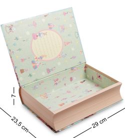 WG-07/3-C Коробка подарочная «Книга» цв.голубой