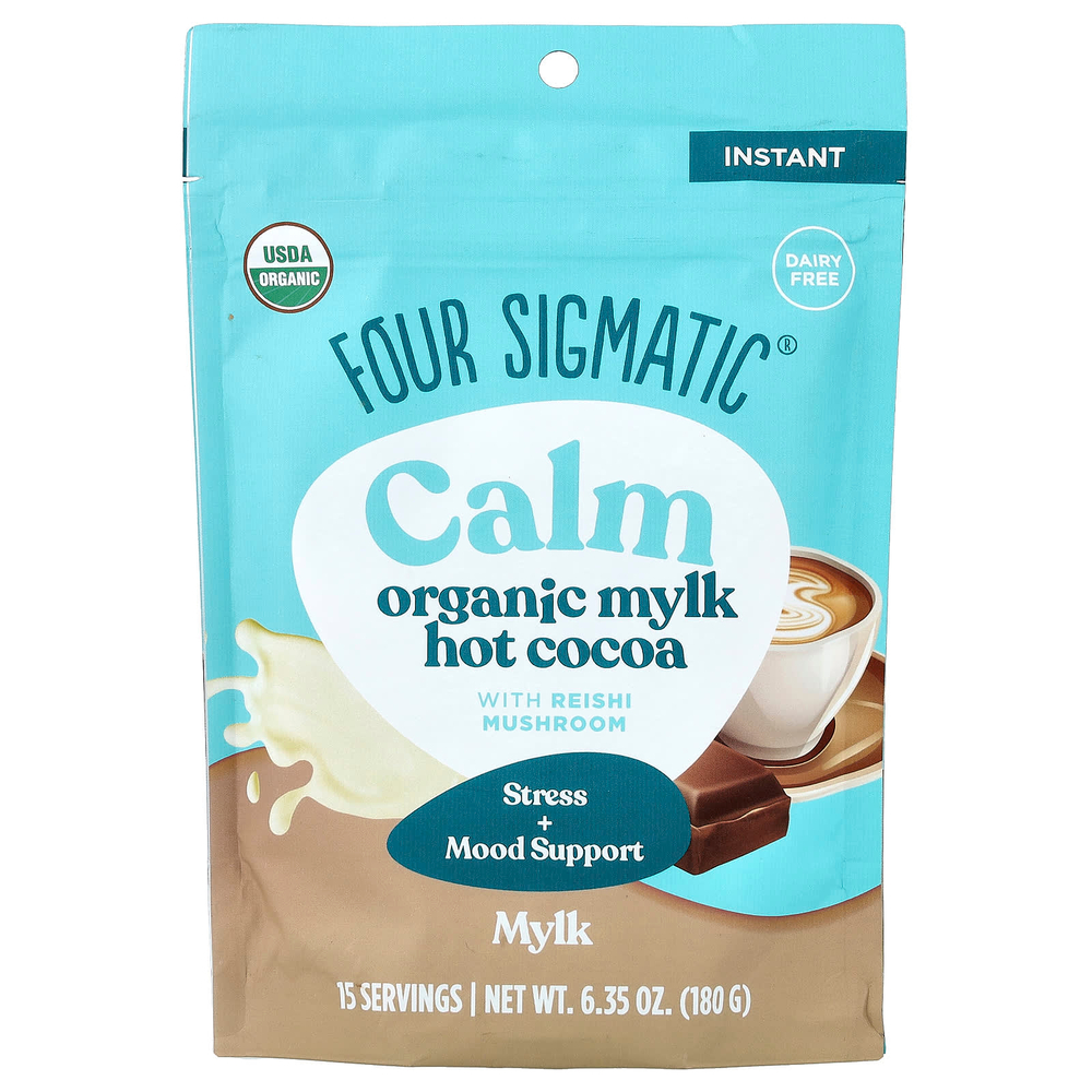 Four Sigmatic, Calm, органическое горячее какао с грибами рейши, 180 г (6,35 унции)