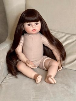 Кукла Реборн мягконабивная 60см в пакете (FA-072)