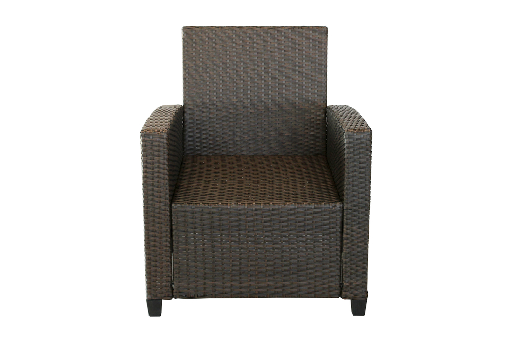 Набор мебели Версаль ПРЕМИУМ-2 арт.SFS019 коричневый, бежевый 4 уп.(ротанг коричневый, подушки бежевые) "Garden story"