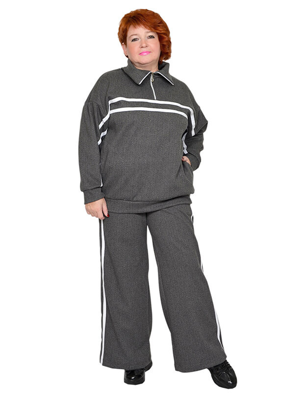 Толстовка с лампасами Дымка