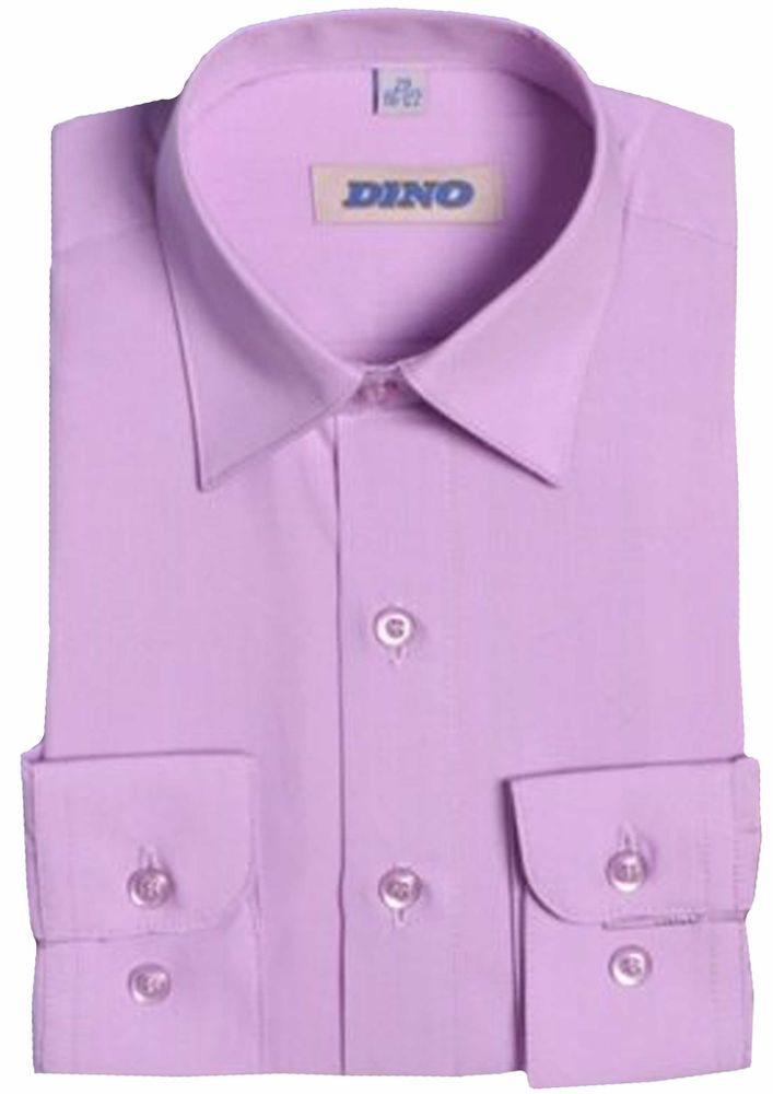 DINO Рубашка для мальчика школьная DCVC-2d сиреневая