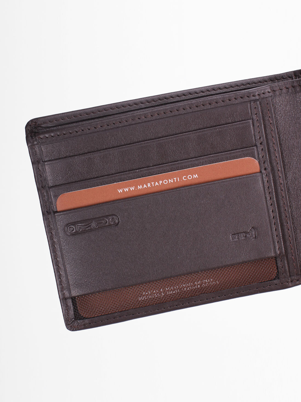 B225006R Castanho - Портмоне с RFID защитой MP