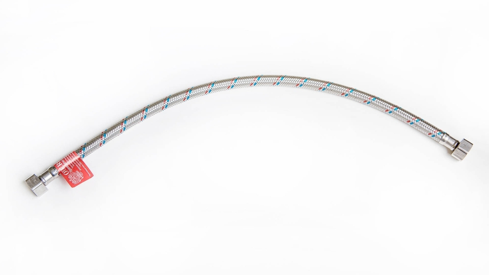 Подводка гибкая для воды EPDM в оплетке 1/2" ВР, длина 0,2-5м, OVERCON