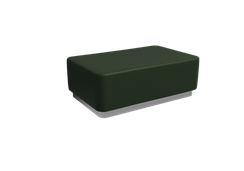 Vermont Пуфик PV-6 Latte Lux 412/Серебро 1200*800*425