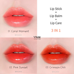 YNM Тающий Бальзам-тинт для губ малиновый чили lip balm crimson chili, 3 г