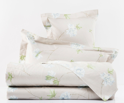 Постельное белье 2 спальное евро макси Mirabello Azaleа голубое