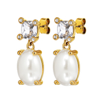 Серьги Dyrberg Kern ANTONIA SG CRYSTAL / WHITE PEARL 470146