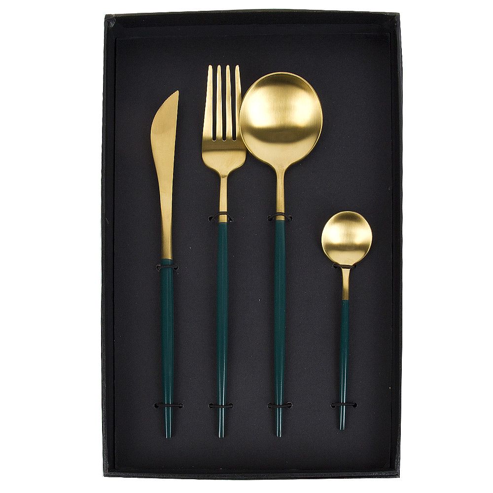 Набор столовых приборов 4 предмета (подарочная упаковка)