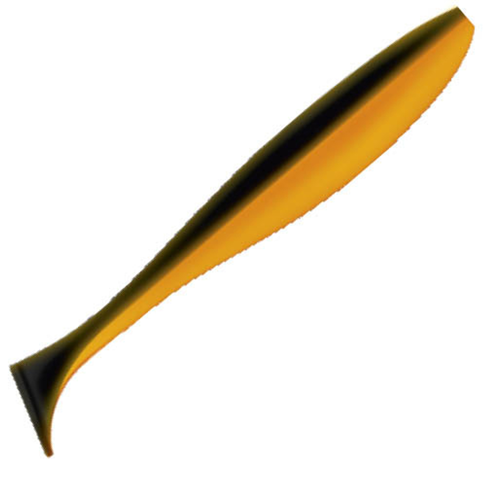 Приманка ZUB-IZI 208мм(8,2")-3шт, (цвет 034) черный верх-оранжевый низ