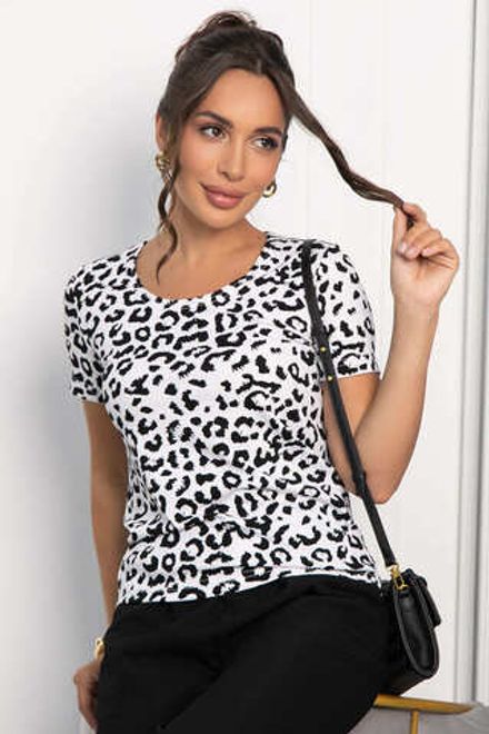 Блуза Новый день (черно-белая) Б13986-19М LT Collection