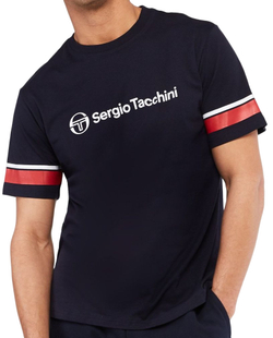 Мужская теннисная футболка Sergio Tacchini Abelia T-shirt - navy/red