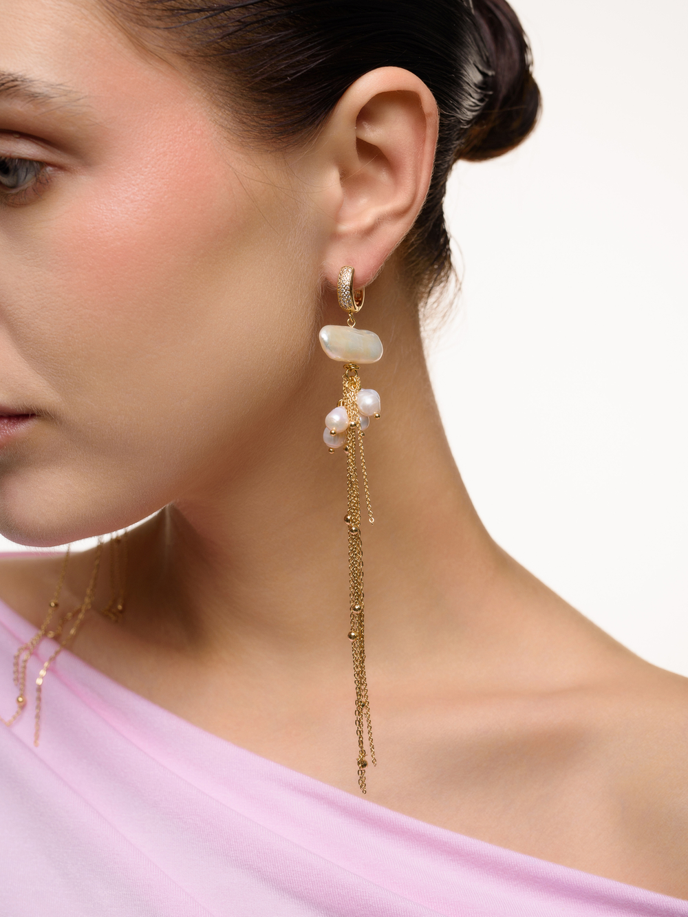 Серьги "Cluster berry" Gold