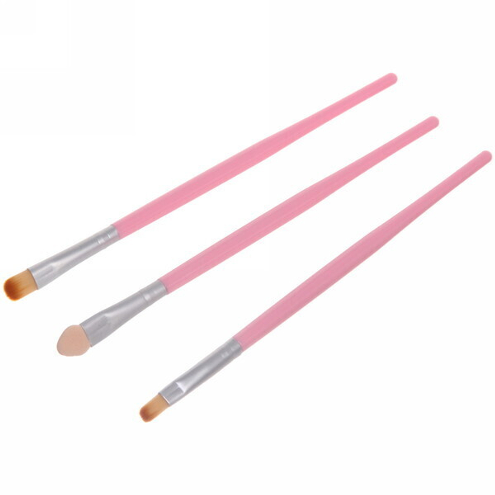 Кисти для нанесения теней в наборе 3шт «Beauty», 5*17,5см