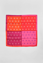 Шелковый платок Qarlygash&Qyzgaldaq RED PINK 90х90