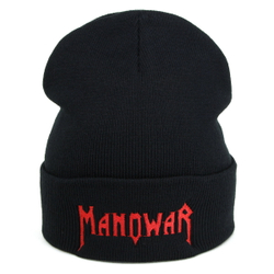 Шапка зимняя с вышивкой группы Manowar