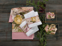 Полотенце 75х150 Feiler Secret garden 130-124 puder-altrosa