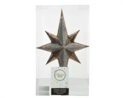 Елочная макушка Звезда Востока 255 мм., пластик, бронза, Kaemingk (029183)