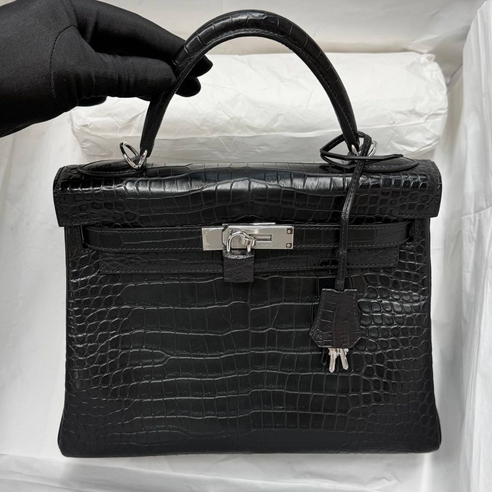 Сумка Hermes из кожи крокодила