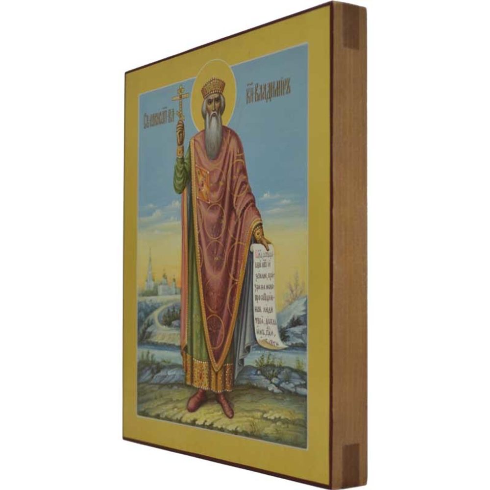 Владимир Великий. Рукописная ростовая икона.