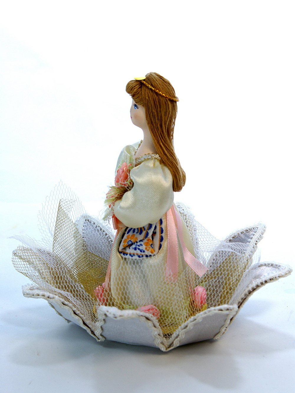 Кукла интерьерная Дюймовочка на лилии