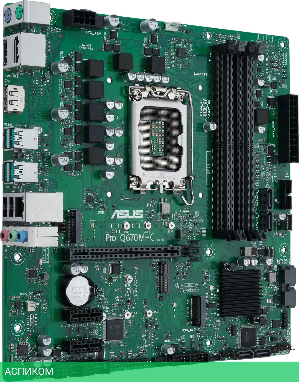 Материнская плата ASUS Pro Q670M-C-CSM (90MB19E0-M0EAYC)