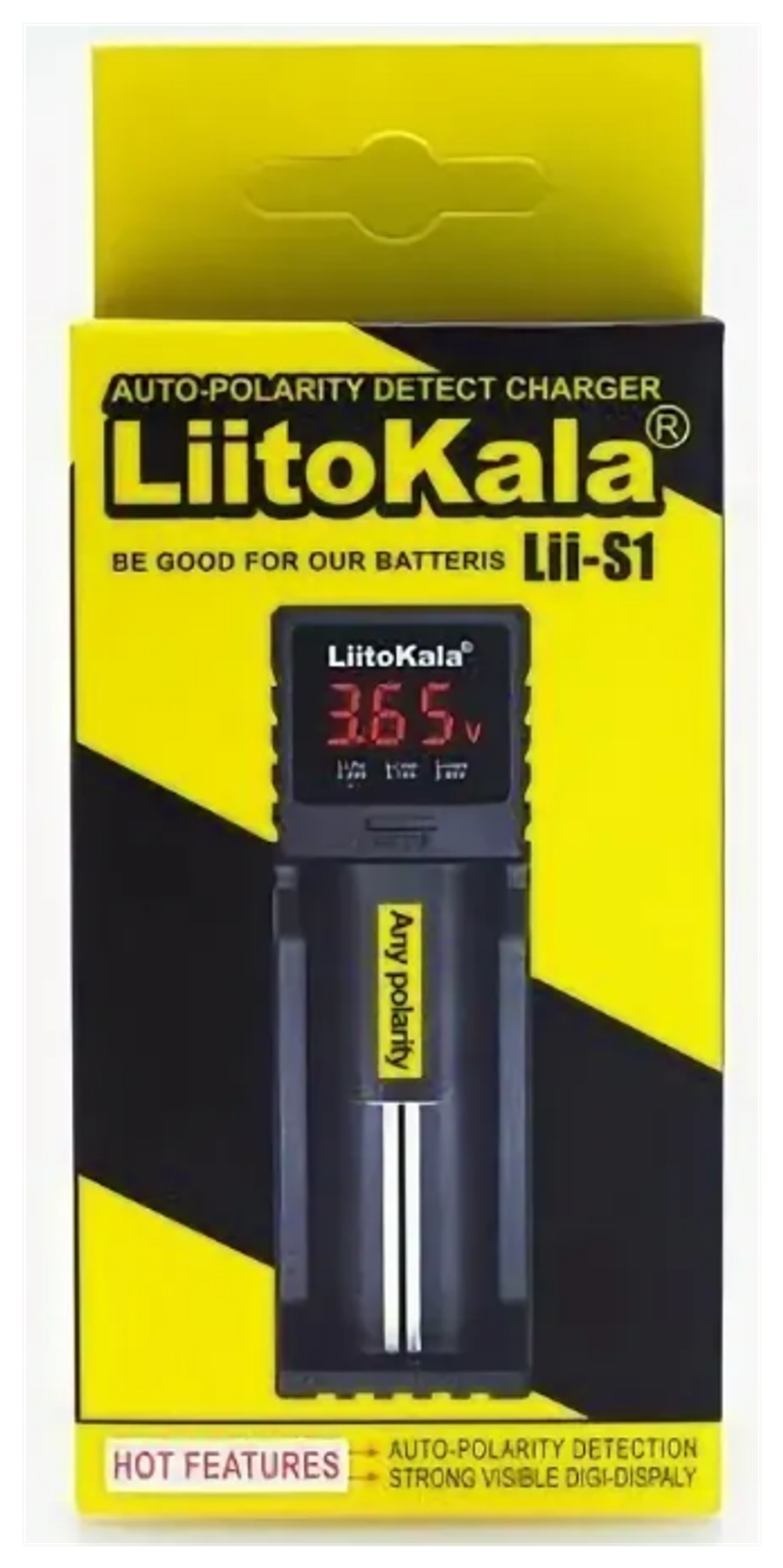 Зарядное устройство LiitoKala Lii - S1, на 1 аккумулятор. Умный зарядник Liito Kala
