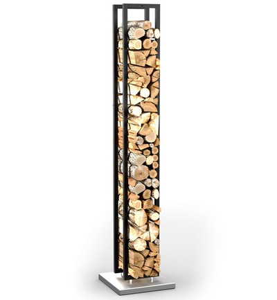 Дровник Stella большой нерж/чёрн