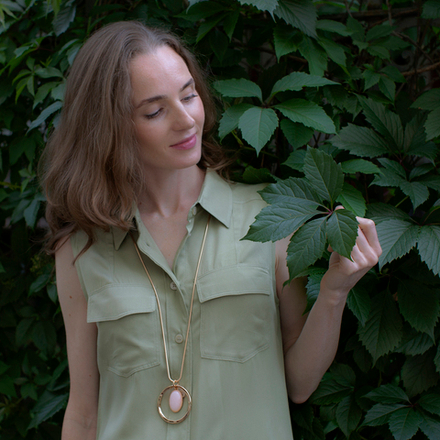 Колье Fiore Luna LIGHT ROSE LN5138 R/G