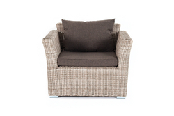 "Капучино" кресло из искусственного ротанга, цвет бежевый