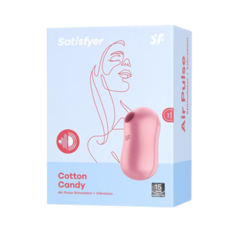 Миниатюрный вакуумно-волновой стимулятор клитора с вибрацией Cotton Candy