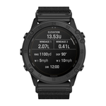 Спортивные часы Garmin tactix Delta Solar Edition Ballistics, чёрный нейлоновый ремешок, чёрный силиконовый ремешок Безель из стали с DLC-покрытием, дисплей Solar со стеклом Power Sapphire. Нейлоновый ремешок и силиконовый ремешок с классическими застёжка