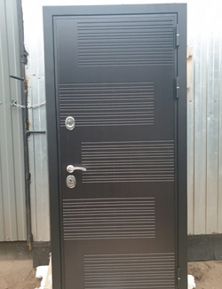 Входная металлическая дверь  с зеркалом RеX (РЕКС) Премиум ФЛ-185 Венге / ФЛ-117 Орех премиум 16 мм