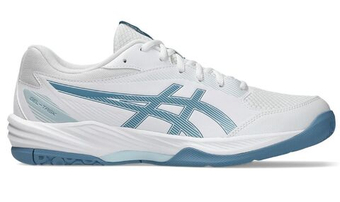 Мужские кроссовки для бадминтона/сквоша Asics Gel-Task 4 - white/saba blue
