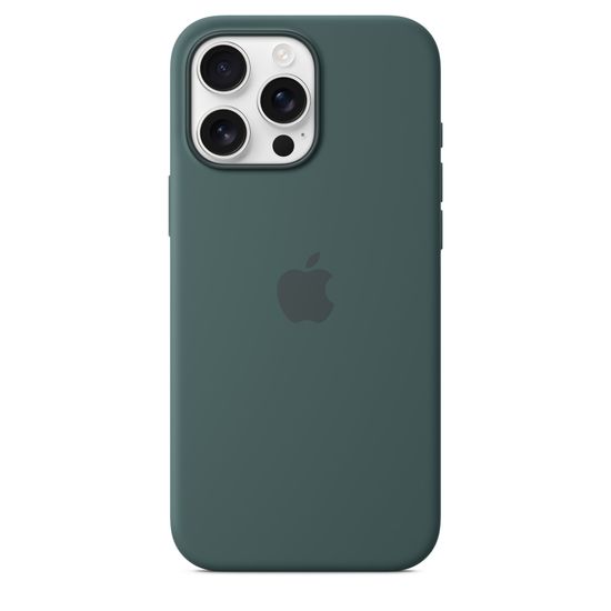 Силиконовый чехол для iPhone 16 Pro с MagSafe – Lake Green ( Зелёный Озерный)