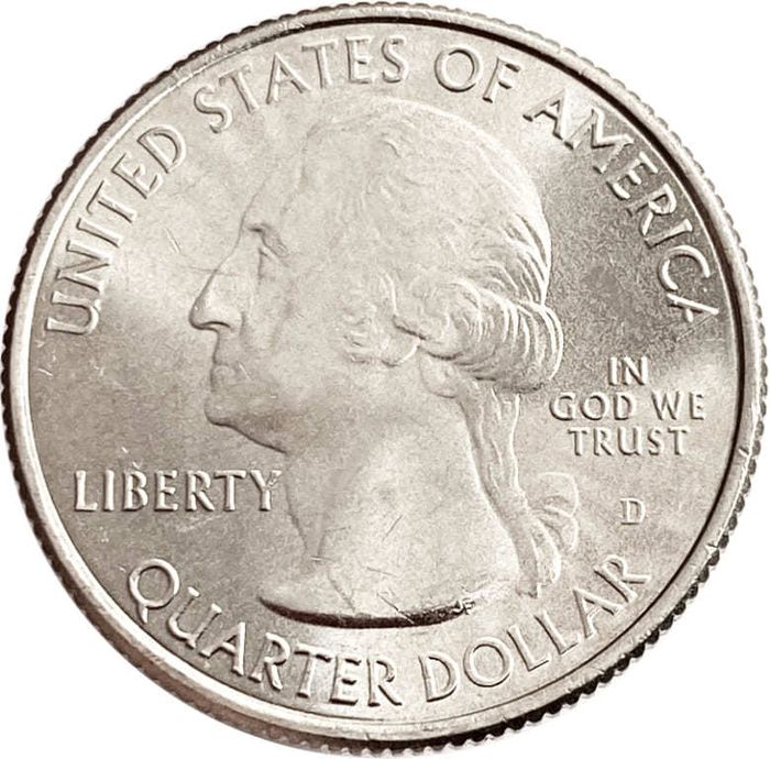 25 центов (1/4 доллара, квотер) 2015 США «Национальный монумент Гомстед» (D) (26-й парк)