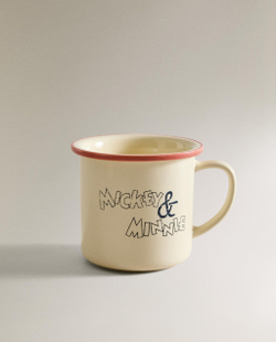 Zara Home кружка из каменной керамики, цвет разноцветный, 11 см · 7606/210
