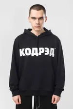 Худи Codered Base Hoodie Wide Summer Лого ТМ Антрацит/Белый принт КОДРЭД
