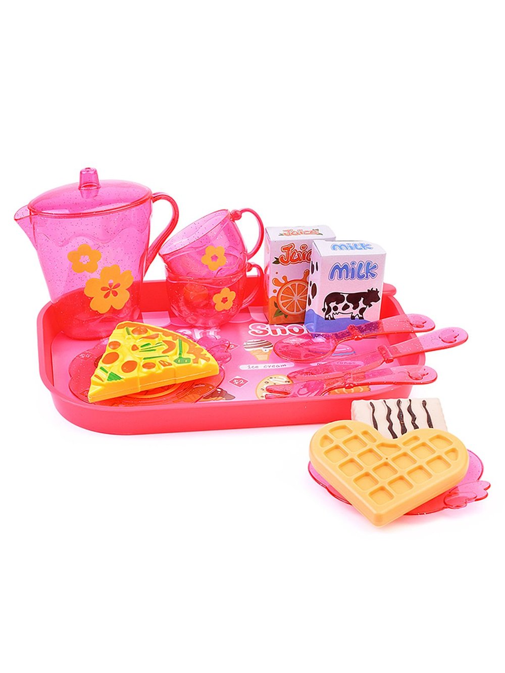 Набор посуды детский розовый (99008)