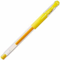 Гелевая ручка Uni-ball Signo DX 0.38 Yellow