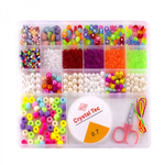 Набор для создания украшений-бусины и бисер Alingar, 170х165х18мм,"Pearl ball", 9 вид.бус, бисер, 1х7м леска, 1х1м нить, нож,пластик.пенал с европод