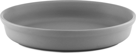 Блюдо сервировочное Normann Copenhagen Obi, круглое, фарфор, 20 см, серое