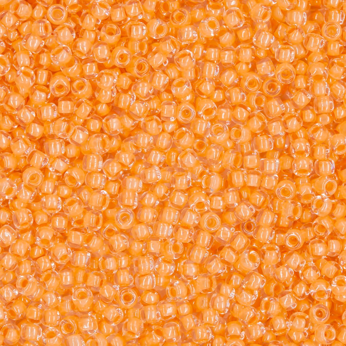 Японский бисер TOHO Round 11/0 (№962), окрашенный изнутри прозрачный