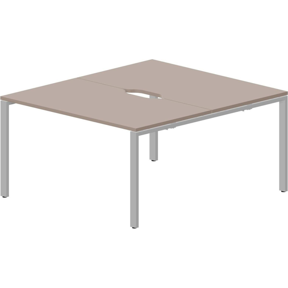 Стол составной STRIKE 2раб.м 2эр.в. 1380х1566 STN2TV148TRAL Тортора,оп.Алюм