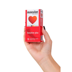 Masculan Sensitive Plus - презервативы из гладкого розового латекса