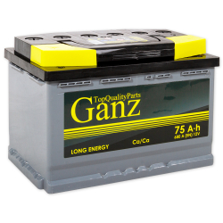 Аккумулятор GANZ Standart 75 А/ч прямой L+ 278x175x190 L3 EN 680 А