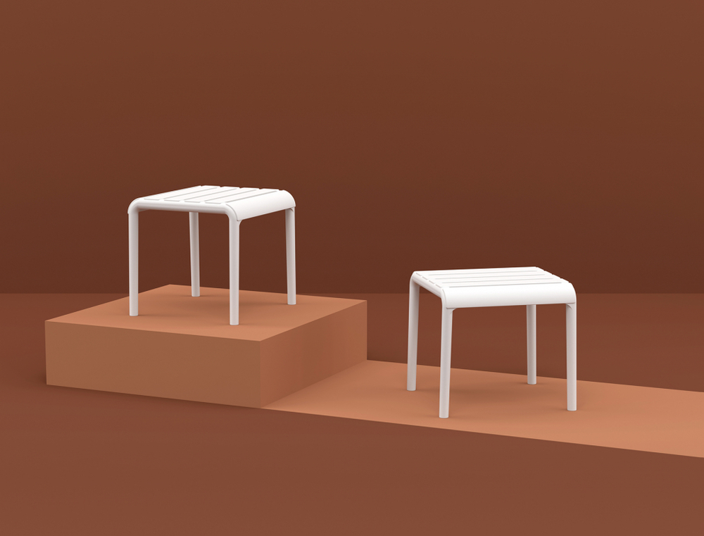 Столик пластиковый журнальный Siesta Contract Paris Side Table, белый