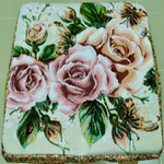 Чехол гобеленовый для табурета "ДВ.", дизайн: 2635, размер 32*32см, Россия.