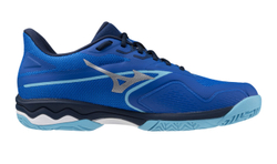 Мужские кроссовки теннисные Mizuno Wave Exceed Light 2 AC - небесный