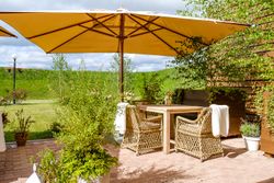 "Латте" плетеное кресло из искусственного ротанга, цвет соломенный